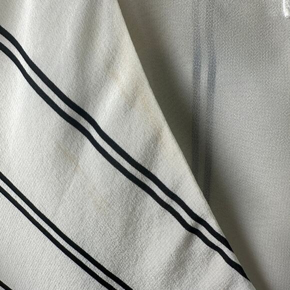 Club Monaco White Chevron Sleeveless Blouse – Size M - Picture 4 of 6